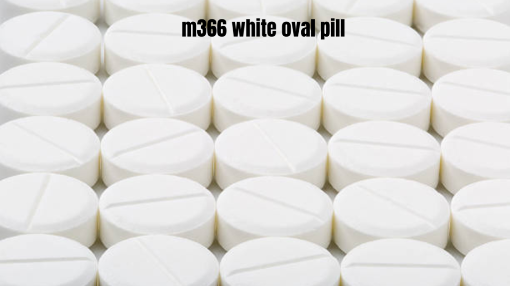 m366 white oval pill