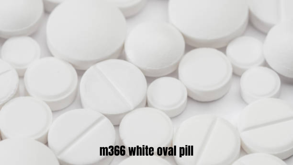 m366 white oval pill