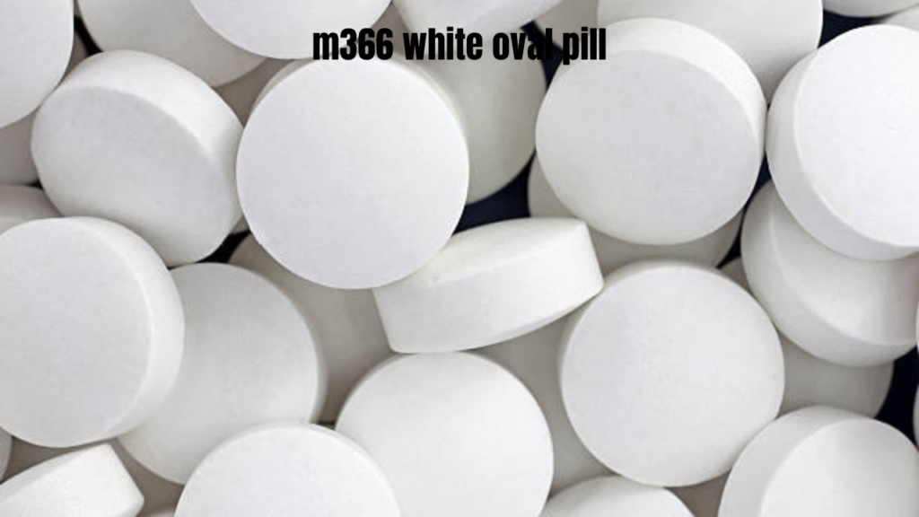 m366 white oval pill