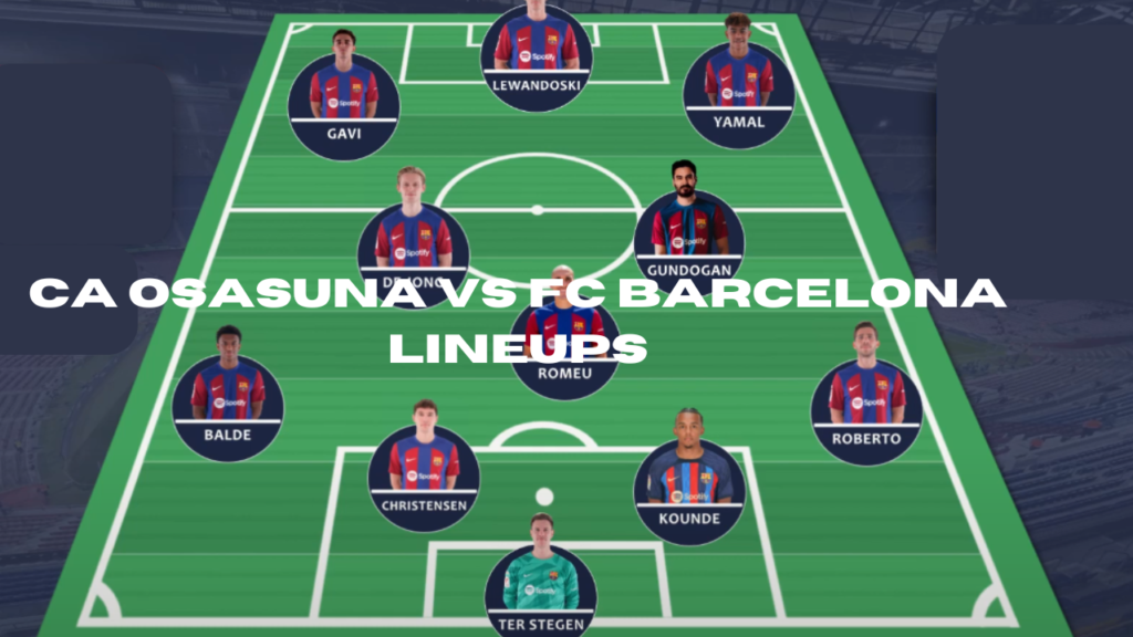 ca osasuna vs fc barcelona lineups