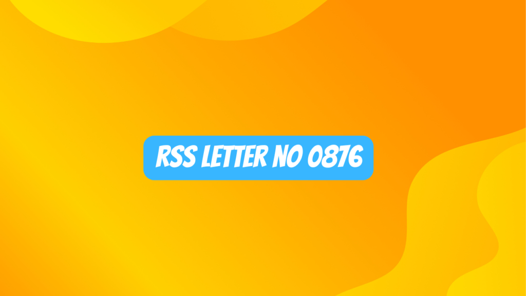 rss letter no 0876