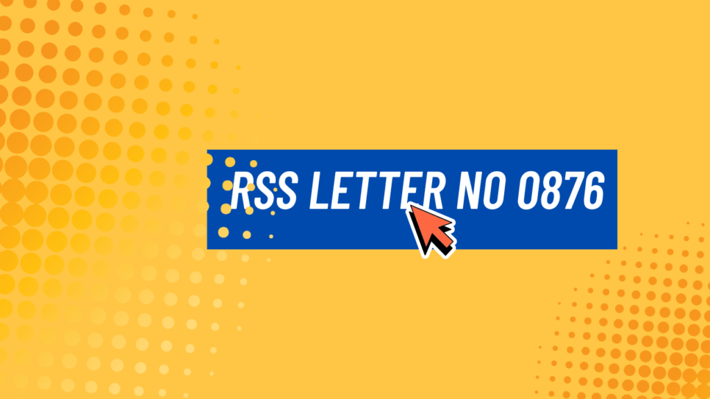 rss letter no 0876