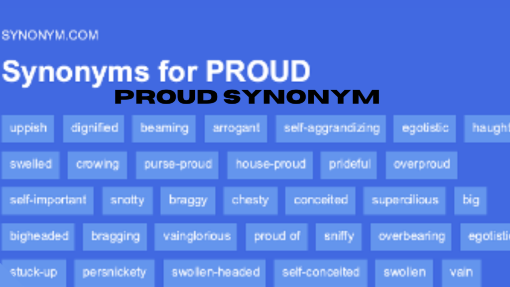 proud synonym