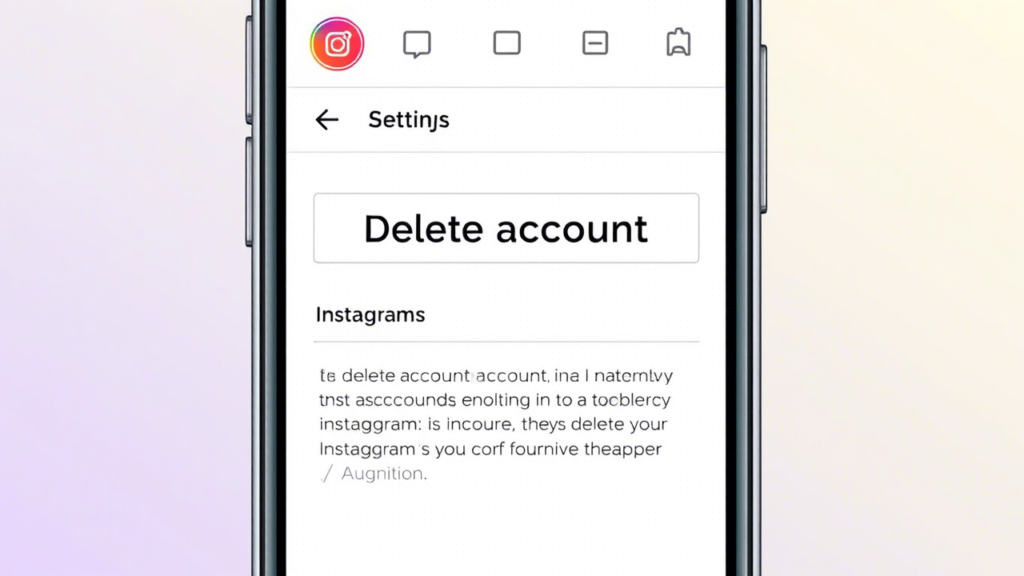 how to delete instagram account