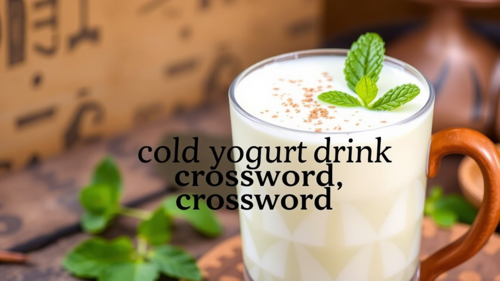 cold yogurt drink crossword