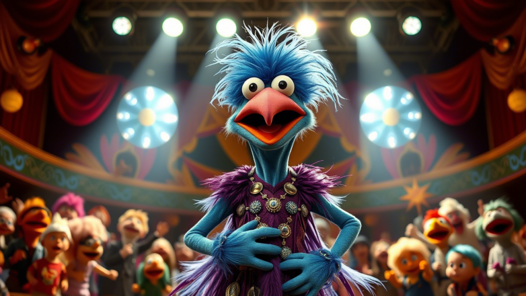 muppet with long hooked beak