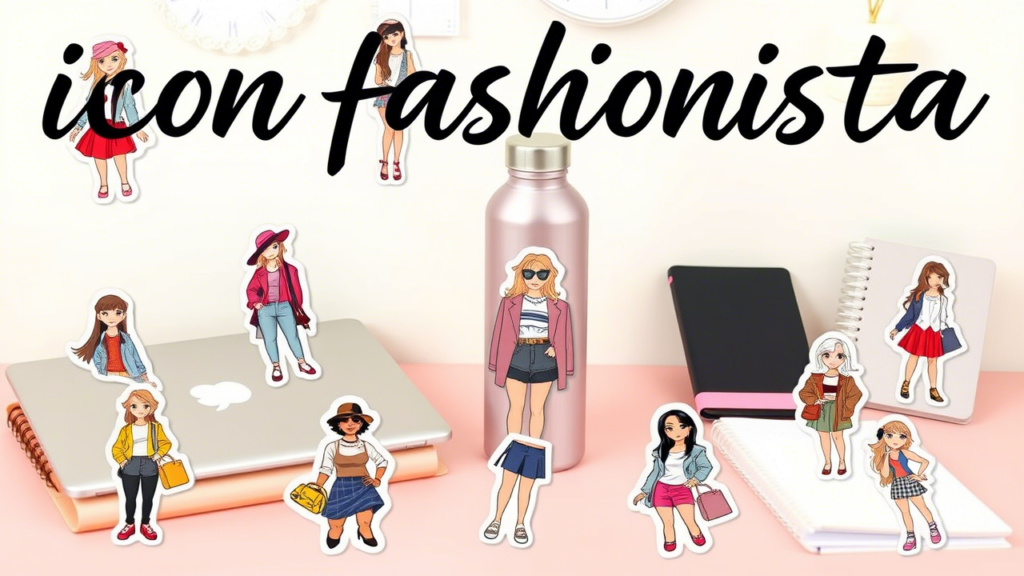 icon fashionista stickers