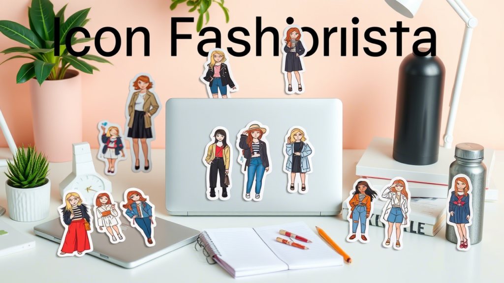 icon fashionista stickers