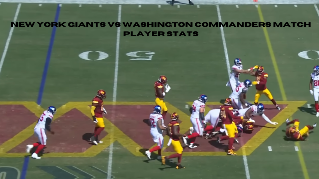 new york giants vs washington commanders match player stats