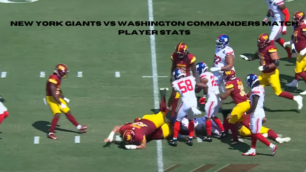 new york giants vs washington commanders match player stats