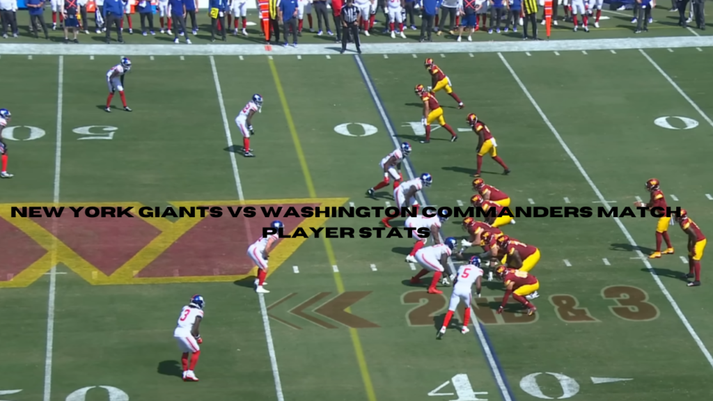 new york giants vs washington commanders match player stats