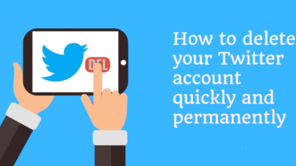 how to delete twitter account